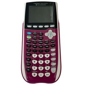 Texas Instruments TI-84 Plus C Silver Edition, Color Graphing Calculator, Pink